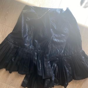 Zara Leather mini skirt.